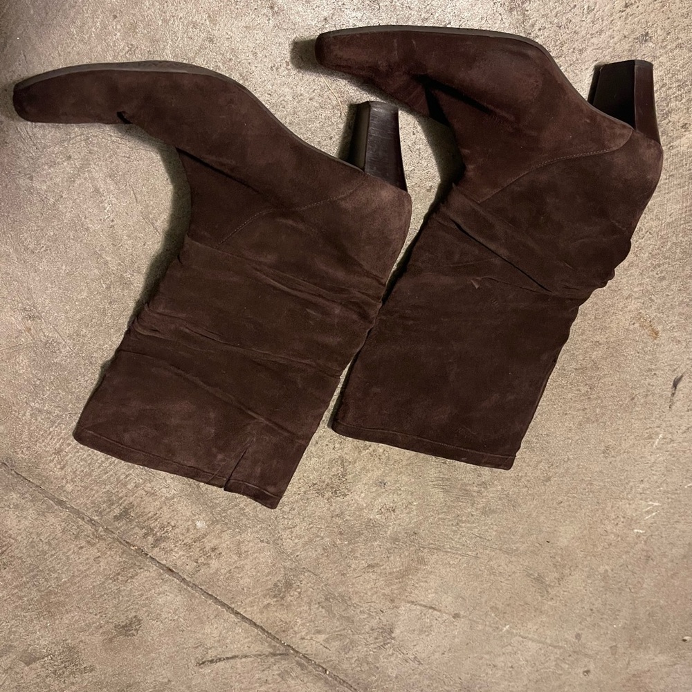 Brown Suede Ankle Boots